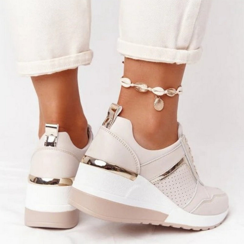 Mia – Stylowe sneakersy na koturnie dla nowoczesnej kobiety - zdjęcie 6