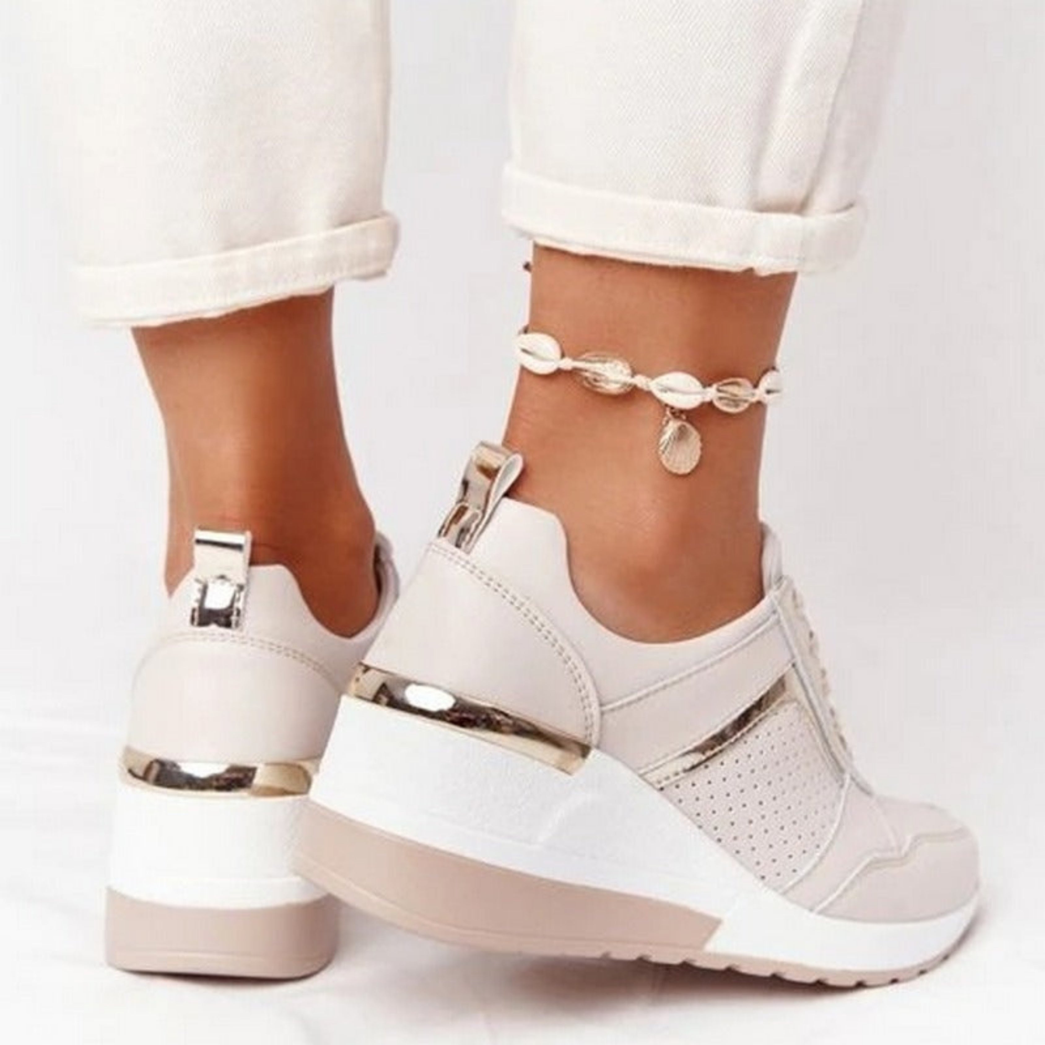 Mia – Stylowe sneakersy na koturnie dla nowoczesnej kobiety - zdjęcie 6