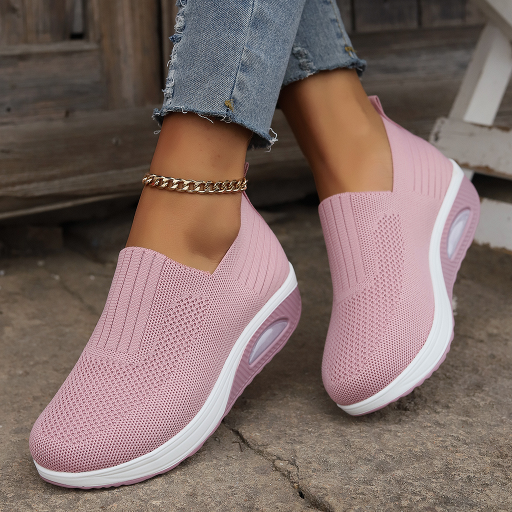 Verena - Wsuwane sneakersy z grubą podeszwą - zdjęcie 11