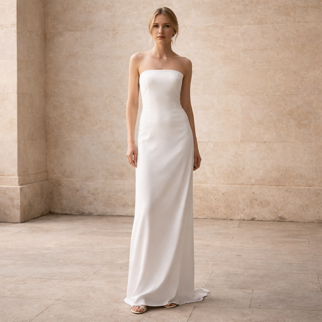 Das Elfenbein-Säulenkleid - Image 1